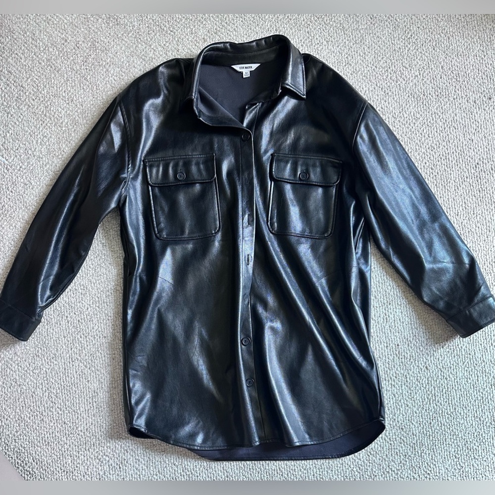 Steve Madden faux leather dress size M